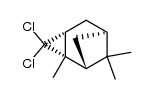 3,3-dichloro 2,7,7-trimethyl tricyclo[4.1.1.02,4]octane Structure