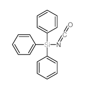 Silane,isocyanatotriphenyl-结构式