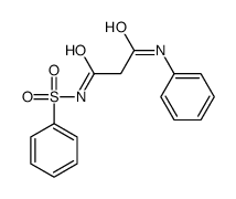 N'-(benzenesulfonyl)-N-phenylpropanediamide Structure