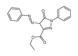 ethyl 5-oxo-1-phenyl-4-phenyldiazenyl-4H-pyrazole-3-carboxylate Structure