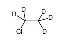 1-chloro-1,1,2,2,2-pentadeuterioethane结构式