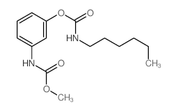 [3-(methoxycarbonylamino)phenyl] N-hexylcarbamate structure