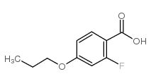 2-FLUORO-4-N-PROPYLOXYBENZOIC ACID Structure