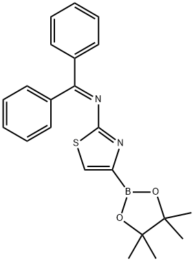 2-(N-diphenylmethylene)thiazole-4-boronic acid pinacol ester picture