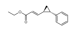 ethyl (E)-3-((1SR,2SR)-2-phenylcyclopropyl)acrylate结构式