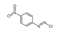 chloro-(4-nitrophenyl)diazene结构式