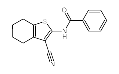 Benzamide,N-(3-cyano-4,5,6,7-tetrahydrobenzo[b]thien-2-yl)-结构式