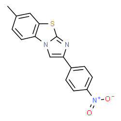 7-METHYL-2-(4-NITROPHENYL)IMIDAZO[2,1-B]BENZOTHIAZOLE structure