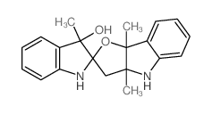 3,3'a,8'b-trimethylspiro[1H-indole-2,2'-3,4-dihydrofuro[3,2-b]indole]-3-ol Structure