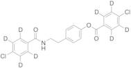 4-(2-(4-Chlorobenz-d4-amido)ethyl)phenyl 4-Chlorobenz-d4-oate Structure