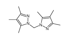 3,4,5-trimethyl-1-[(3,4,5-trimethylpyrazol-1-yl)methyl]pyrazole结构式