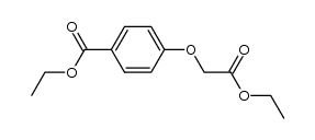 ethyl 4-(ethoxycarbonyl)phenoxyacetate结构式