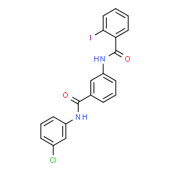 N-(3-{[(3-chlorophenyl)amino]carbonyl}phenyl)-2-iodobenzamide结构式