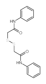 Acetamide,2,2'-dithiobis[N-phenyl- structure