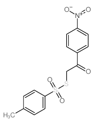 S-(2-(4-(Hydroxy(oxido)amino)phenyl)-2-oxoethyl) 4-methylbenzenesulfonothioate Structure