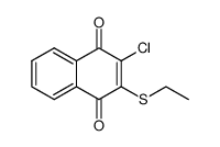 2-Ethylthio-3-chloro-1,4-naphthoquinone结构式