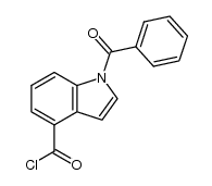 1-benzoyl-1H-indole-4-carbonyl chloride Structure