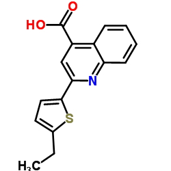 2-(5-Ethyl-2-thienyl)-4-quinolinecarboxylic acid Structure