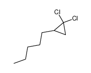 1,1-dichloro-2-pentylcyclopropane结构式