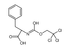 (2S)-3-phenyl-2-(2,2,2-trichloroethoxycarbonylamino)propanoic acid结构式