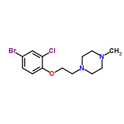 1-(2-(4-Bromo-2-chlorophenoxy)ethyl)-4-methylpiperazine Structure