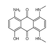 1-amino-4-hydroxy-5,8-bis(methylamino)anthracene-9,10-dione结构式