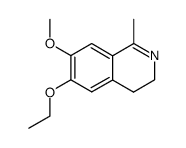 6-ethoxy-7-methoxy-1-methyl-3,4-dihydro-isoquinoline结构式