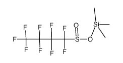 Nonafluoro-1-butanesulfinic acid trimethylsilyl ester结构式