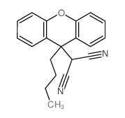 2-(9-butylxanthen-9-yl)propanedinitrile Structure