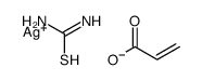 silver,carbamimidothioate,prop-2-enoic acid Structure