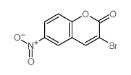 3-Bromo-6-(hydroxy(oxido)amino)-2H-chromen-2-one structure