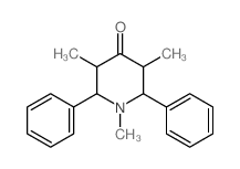 4-Piperidinone,1,3,5-trimethyl-2,6-diphenyl- structure