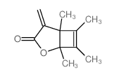 1,5,6,7-tetramethyl-4-methylidene-2-oxabicyclo[3.2.0]hept-6-en-3-one Structure