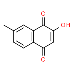 2-Hydroxy-7-methyl-1,4-naphthoquinone Structure