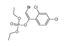 Phosphoric acid diethyl(E)-2-bromo-1-(2,4-dichlorophenyl)vinyl ester Structure