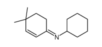 N-cyclohexyl-4,4-dimethylcyclohex-2-en-1-imine结构式