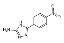 [4-(4-nitrophenyl)-1H-imidazol-2-yl]amine结构式