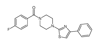 Piperazine, 1-(4-fluorobenzoyl)-4-(4-phenyl-2-thiazolyl)- (9CI) picture