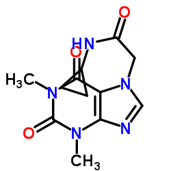 7H-Purine-7-acetamide,N-cyclopropyl-1,2,3,6-tetrahydro-1,3-dimethyl-2,6-dioxo-(9CI) structure