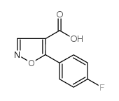 5-(4-氟-苯基)-异噻唑-4-羧酸结构式