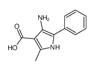 4-amino-2-methyl-5-phenyl-1H-pyrrole-3-carboxylic acid Structure