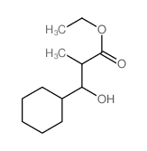 ethyl 3-cyclohexyl-3-hydroxy-2-methyl-propanoate结构式