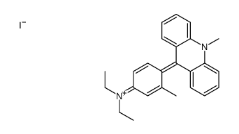 N,N-diethyl-3-methyl-4-(10-methylacridin-10-ium-9-yl)aniline,iodide结构式