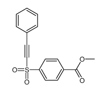 methyl 4-(2-phenylethynylsulfonyl)benzoate结构式