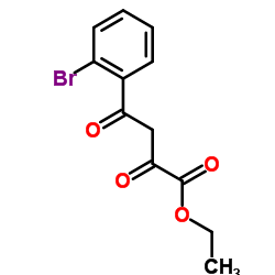 Ethyl 4-(2-bromophenyl)-2,4-dioxobutanoate结构式