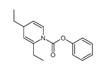 phenyl 2,4-diethyl-4H-pyridine-1-carboxylate结构式