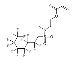 2-[methyl[(2,2,3,3,4,4,5,5,6,6,7,7,7-tridecafluoroheptyl)sulphonyl]amino]ethyl acrylate structure