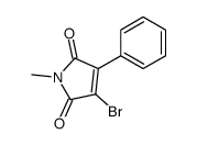 3-bromo-1-methyl-4-phenylpyrrole-2,5-dione结构式