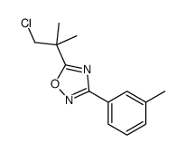 5-(2-CHLORO-1,1-DIMETHYLETHYL)-3-(3-METHYLPHENYL)-1,2,4-OXADIAZOLE结构式