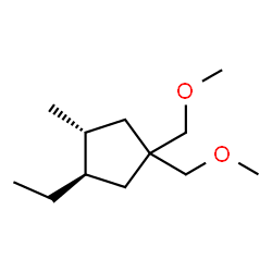 Cyclopentane, 3-ethyl-1,1-bis(methoxymethyl)-4-methyl-, (3R,4R)-rel- (9CI)结构式